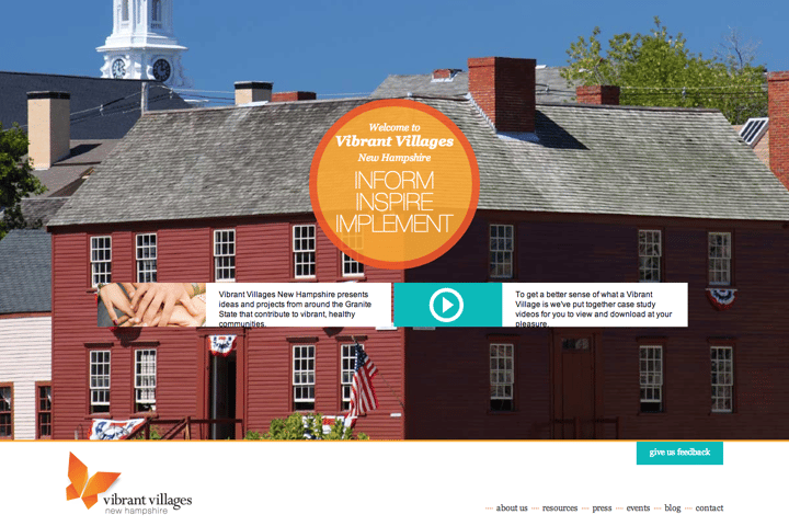 Vibrant Villages website preview